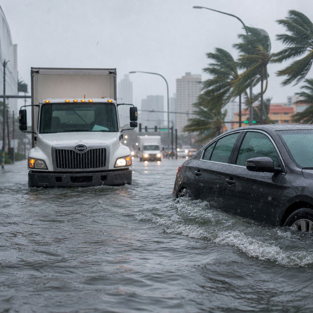Climate Change Impacts Image demonstrating Climate Change Impacts in the Transport, Logistics, Mobility context