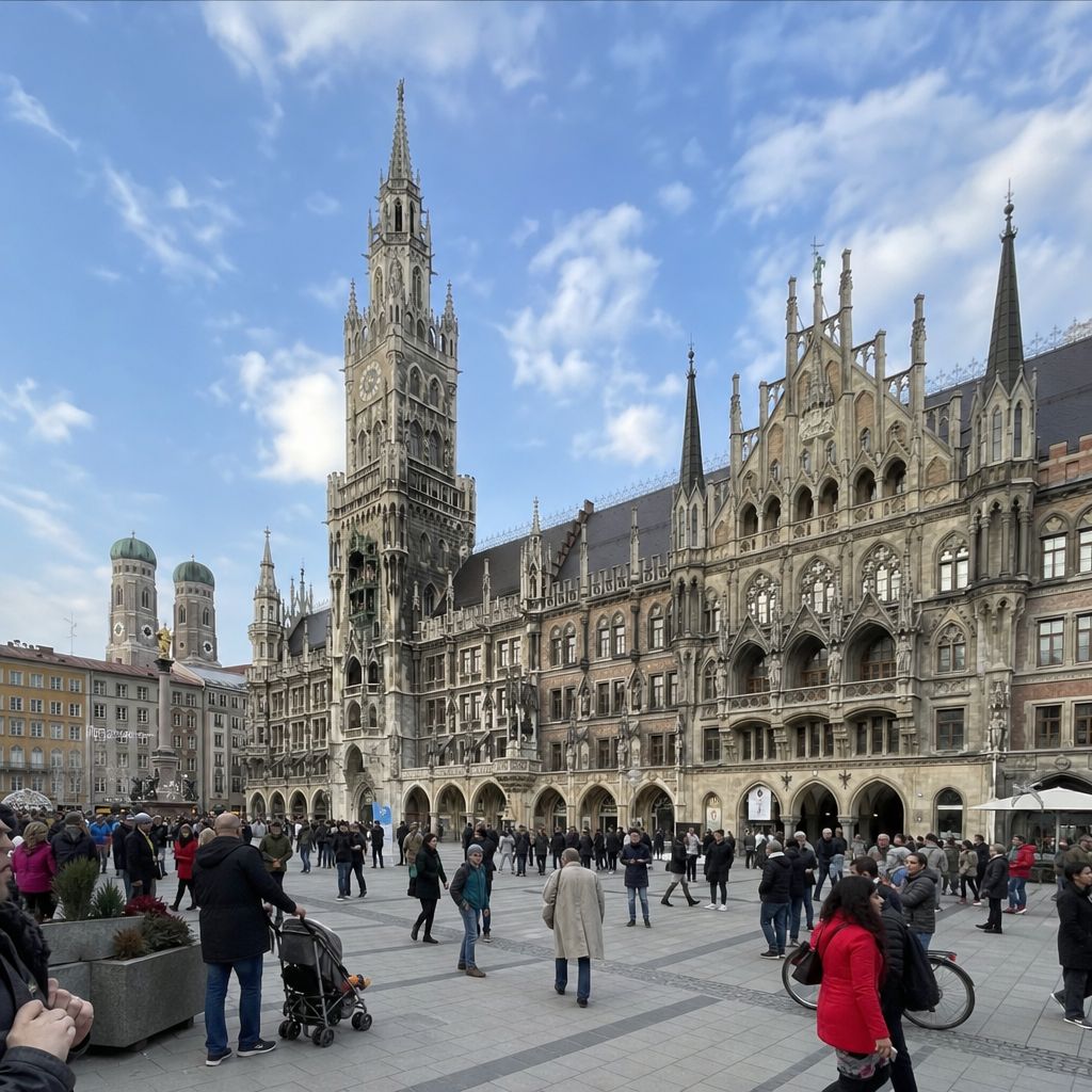 Marienplatz,Munich,Germany Image demonstrating Marienplatz,Munich,Germany in the Transport, Logistics, Mobility context