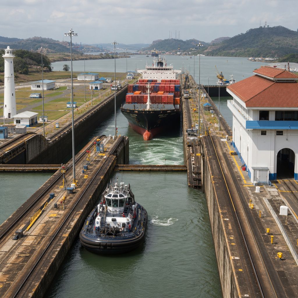 Panama Canal Image demonstrating Panama Canal in the Transport, Logistics, Mobility context